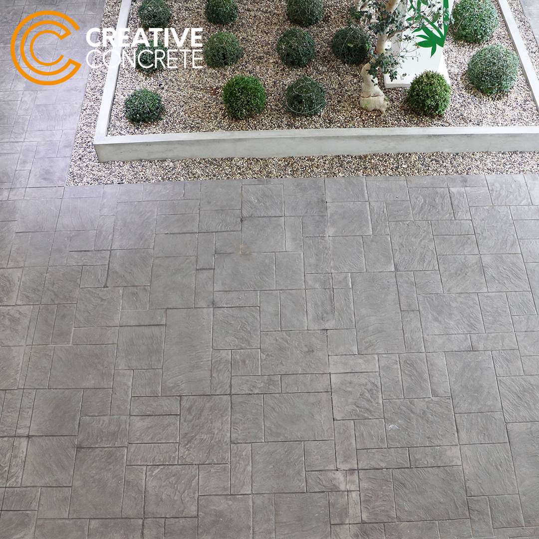 Pave Crete Pure PaveCrete Stamped Concrete @ Krypto Labs Masdar City, Abu Dhabi ...